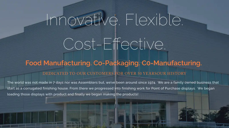 Screenshot: the ​​​Assemblers Inc website.