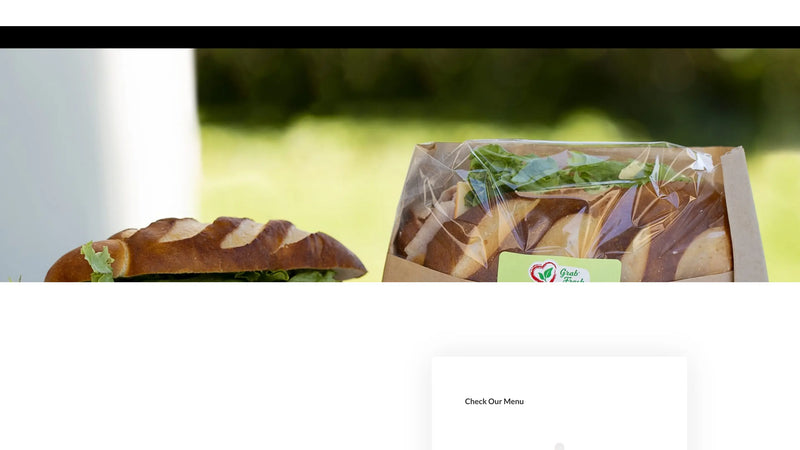 Screenshot: the Fresh Grill website.