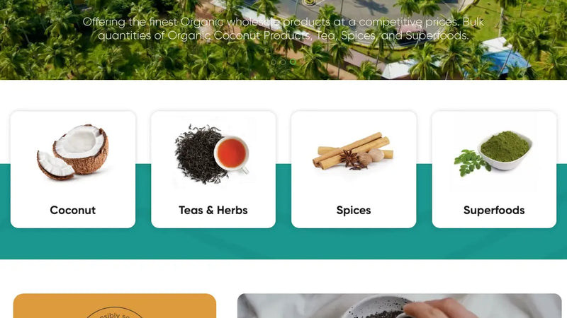 Screenshot: the HVA CEYLON LLC website.