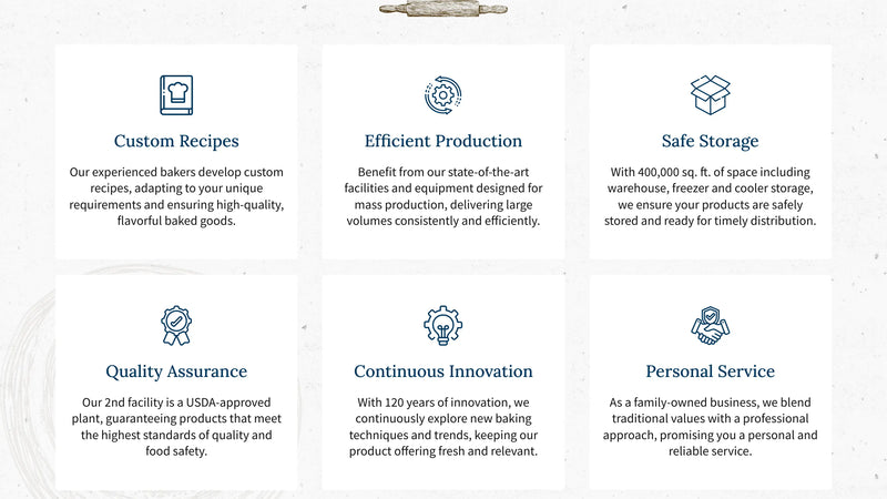 Screenshot: the Lone Star Bakery website.