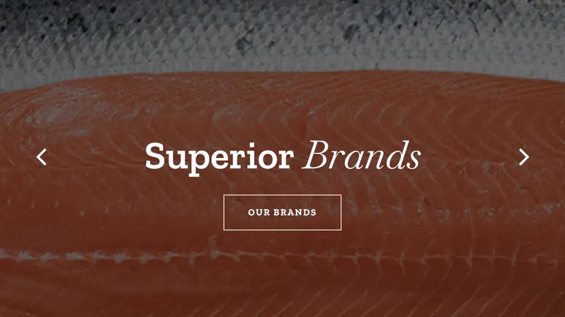 Screenshot: the Superior Foods Co. website.