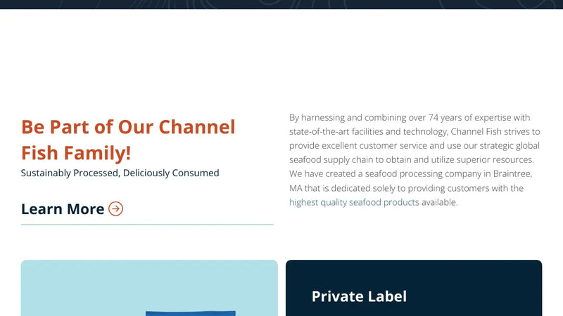 Screenshot: the Channel Fish, website.