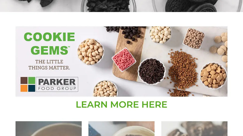 Screenshot: the Creative Food Ingredients website.