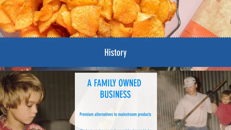 Screenshot: the Snack Co. website.