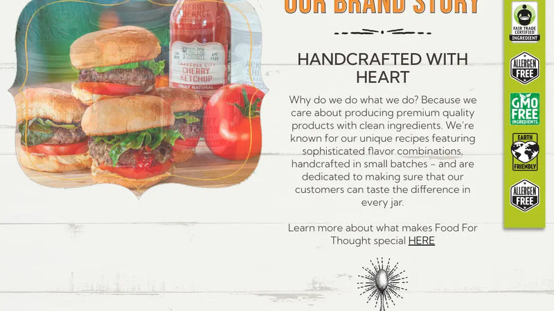 Screenshot: the Food for Thought website.