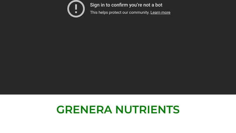 Screenshot: the Grenera Nutrients Inc. website.