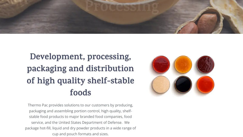 Screenshot: the ThermoPac, LLC website.