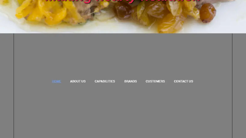 Screenshot: the Blue Print Foods website.