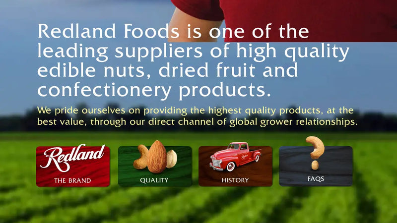 Screenshot: the Redland Foods Corp. website.