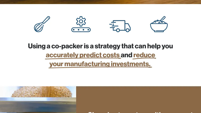 Screenshot: the Granola Co-Packer website.
