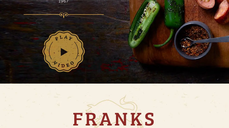 Screenshot: the Kent Quality Foods website.