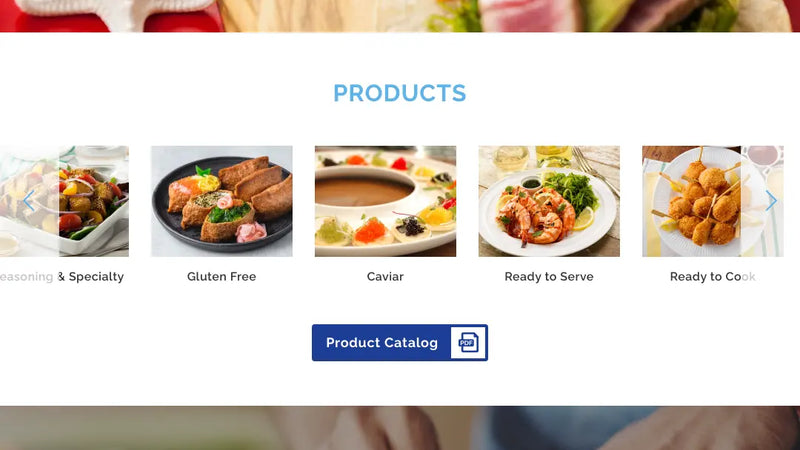 Screenshot: the Azuma Foods International Inc. website.