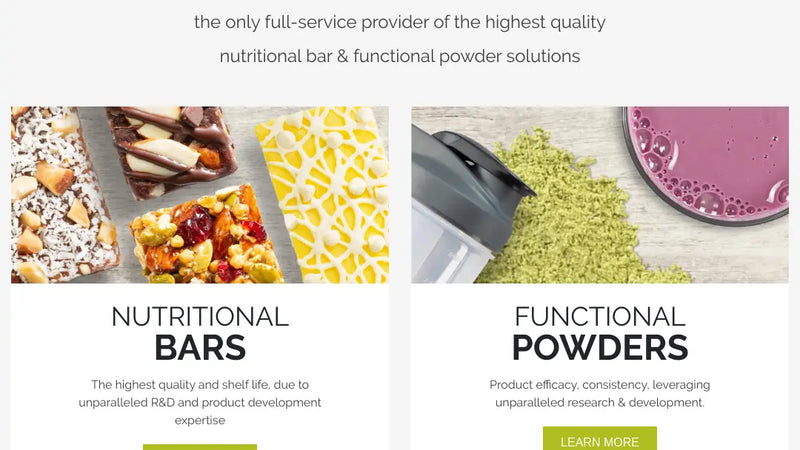 Screenshot: the Nellson website.