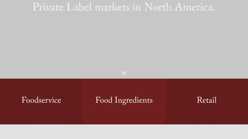 Screenshot: the Stratas Foods website.