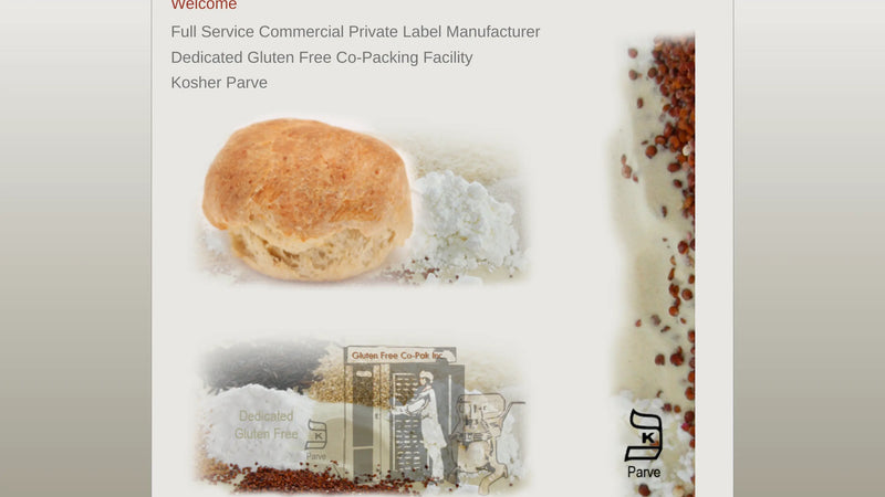 Screenshot: the Gluten Free Co-Pak.com website.