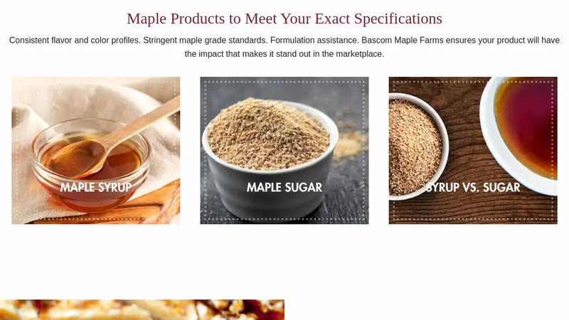 Screenshot: the Maple Source website.