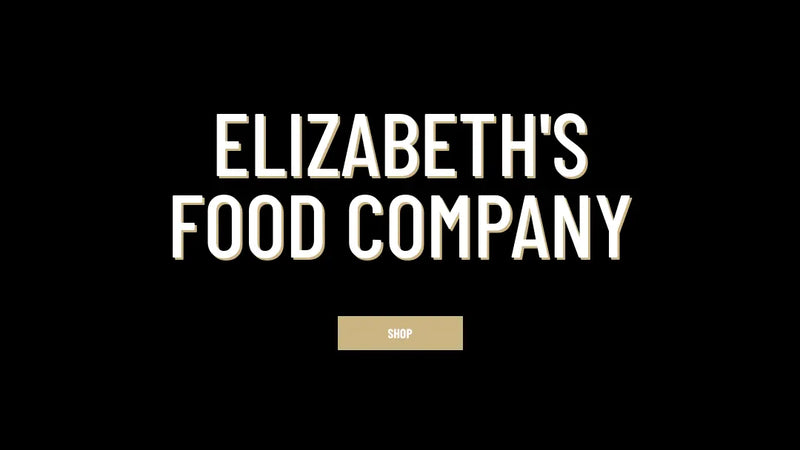 Screenshot: the Elizabeth's Food Company, Inc. website.