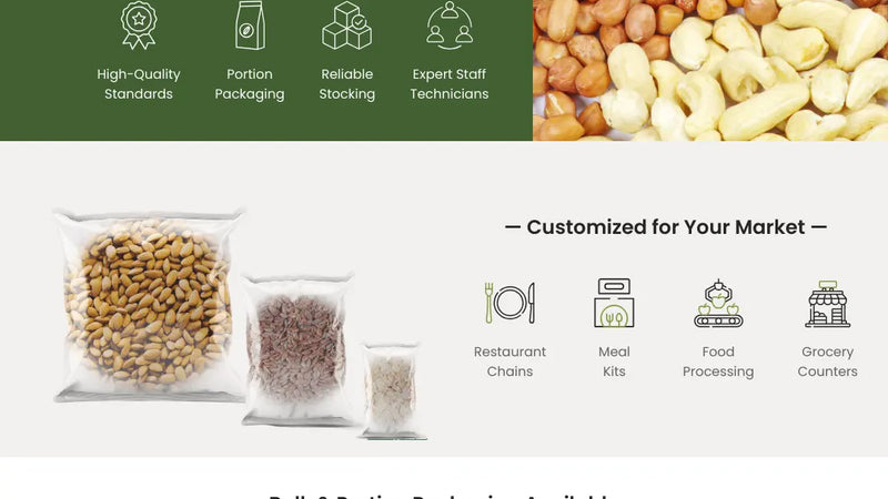 Screenshot: the Newport Ingredients website.