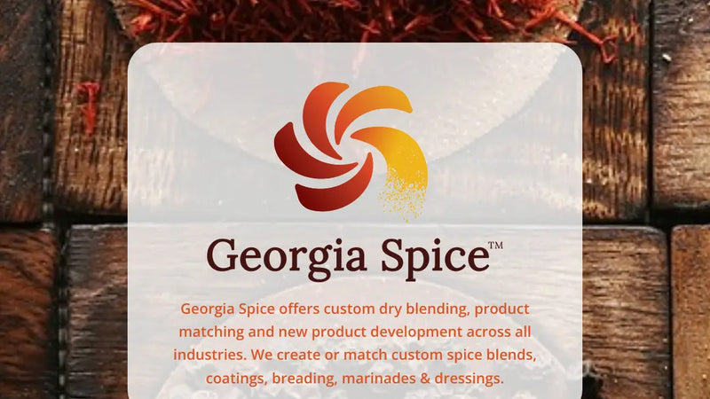 Screenshot: the Georgia Spice Co website.