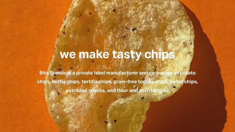 Screenshot: the Bitebrands website.