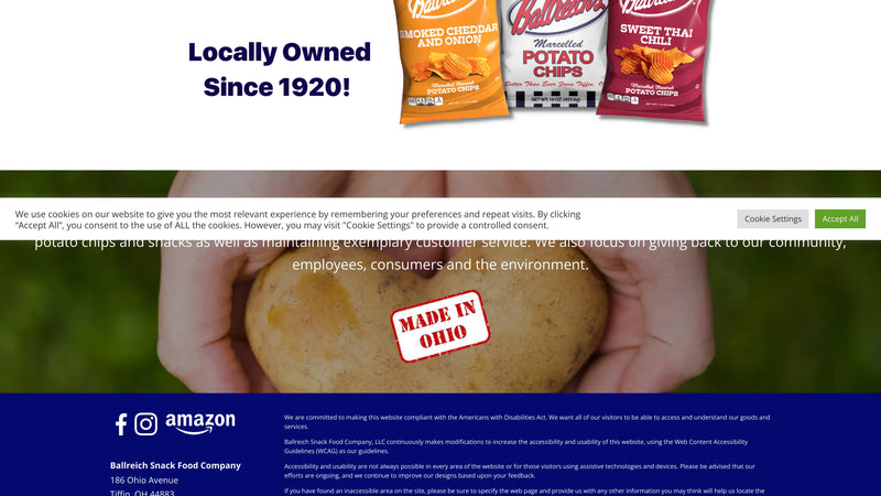 Screenshot: the Ballreich's website.