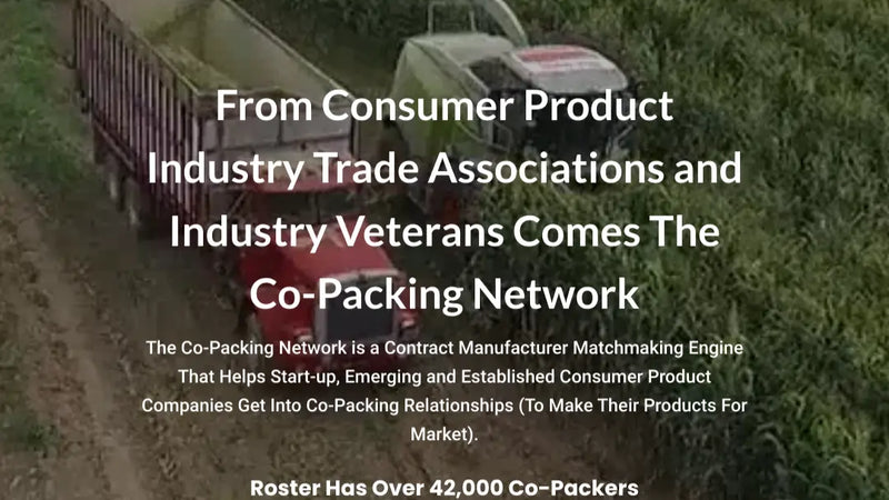 Screenshot: the Co-Packing Solutions website.