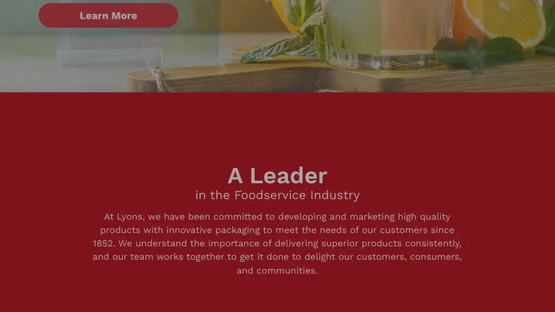 Screenshot: the Lyons Magnus website.