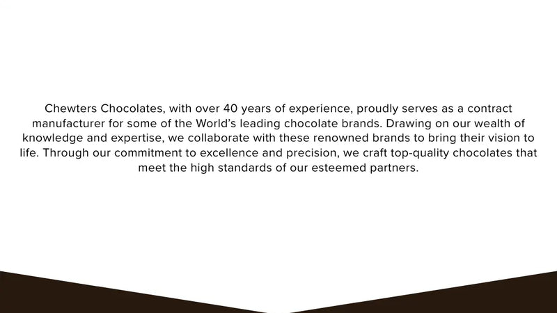 Screenshot: the Chewter's Chocolates website.