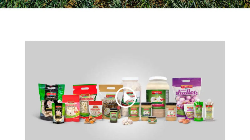 Screenshot: the Garland Food, LLC website.