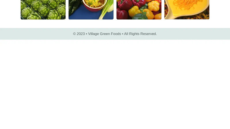 Screenshot: the Village Green Foods Inc. website.