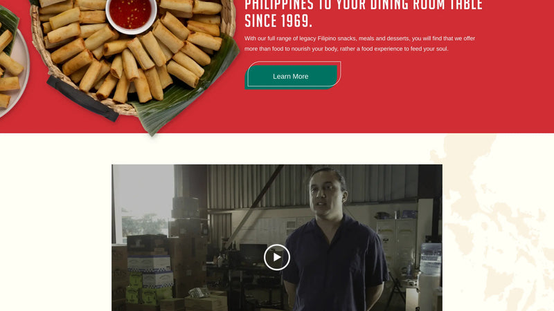 Screenshot: the Ramar Foods website.