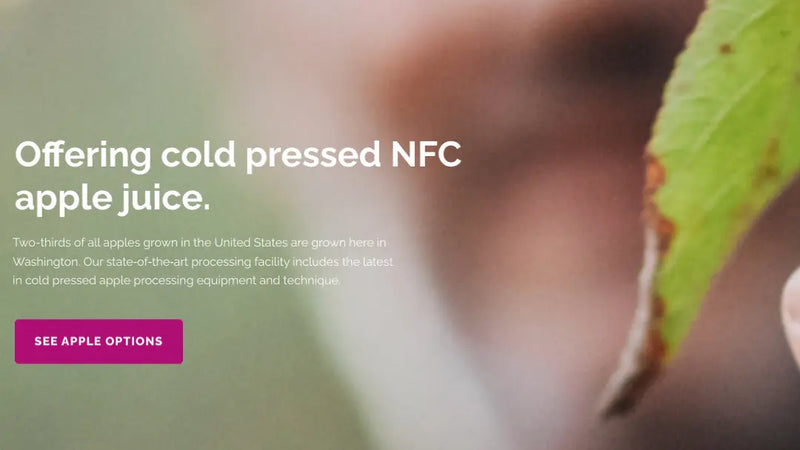 Screenshot: the Fruitsmart website.